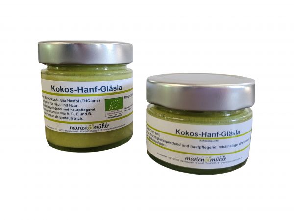 Kokos-Hanf-Gläsla BIO