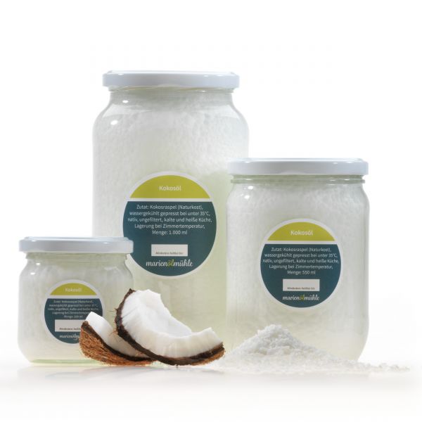 Kokosöl /fett in Rohkostqualität BIO