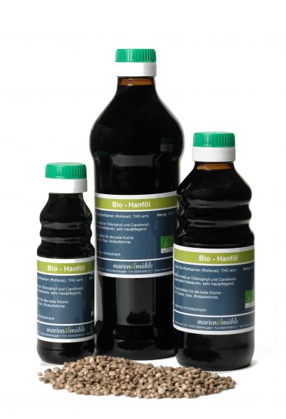 Hanföl in Rohkostqualität BIO